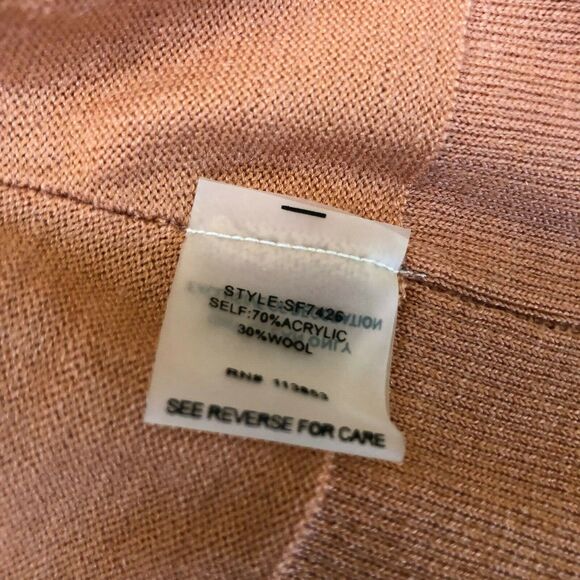 NEW Stitch Fix 41 Hawthorn Wool Blend Cardigan Sweater Womens Medium Color Block - Picture 8 of 8